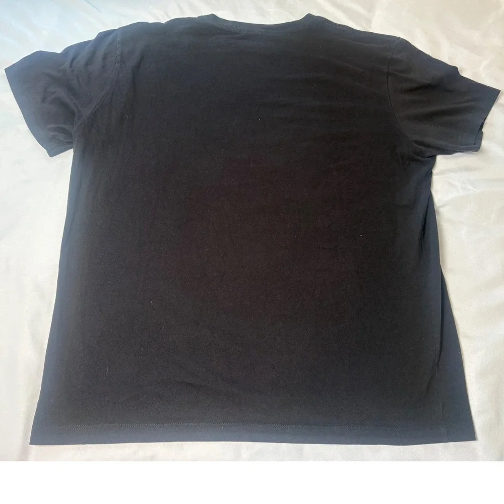 The North Face Graphic T-Shirt Mens L Black Excellent Short Sleeve Cotton Tee